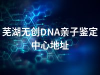 芜湖无创DNA亲子鉴定中心地址