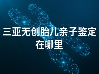 三亚无创胎儿亲子鉴定在哪里