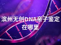 滨州无创DNA亲子鉴定在哪里