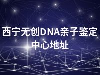 西宁无创DNA亲子鉴定中心地址