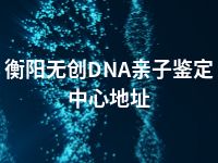 衡阳无创DNA亲子鉴定中心地址