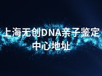 上海无创DNA亲子鉴定中心地址