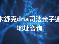 图木舒克dna司法亲子鉴定地址咨询