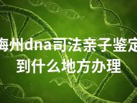 梅州dna司法亲子鉴定到什么地方办理