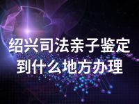 绍兴司法亲子鉴定到什么地方办理