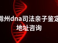 滁州dna司法亲子鉴定地址咨询