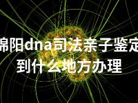 绵阳dna司法亲子鉴定到什么地方办理