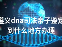 遵义dna司法亲子鉴定到什么地方办理