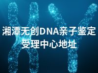 湘潭无创DNA亲子鉴定受理中心地址