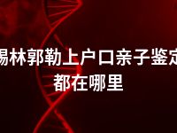 锡林郭勒上户口亲子鉴定都在哪里