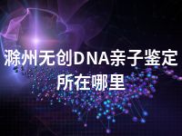 滁州无创DNA亲子鉴定所在哪里