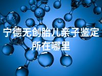 宁德无创胎儿亲子鉴定所在哪里