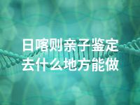 日喀则亲子鉴定去什么地方能做