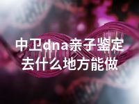 中卫dna亲子鉴定去什么地方能做