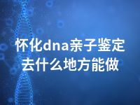 怀化dna亲子鉴定去什么地方能做