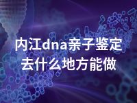 内江dna亲子鉴定去什么地方能做