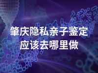 肇庆隐私亲子鉴定应该去哪里做