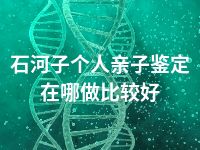 石河子个人亲子鉴定在哪做比较好