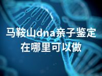 马鞍山dna亲子鉴定在哪里可以做