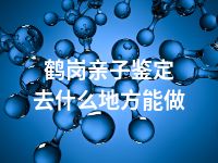 鹤岗亲子鉴定去什么地方能做