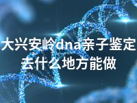 大兴安岭dna亲子鉴定去什么地方能做