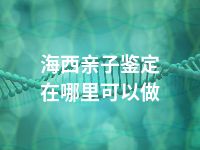 海西亲子鉴定在哪里可以做