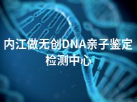 内江做无创DNA亲子鉴定检测中心