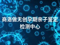 商洛做无创孕期亲子鉴定检测中心