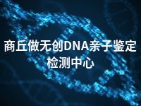 商丘做无创DNA亲子鉴定检测中心