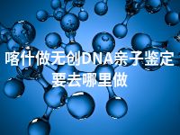 喀什做无创DNA亲子鉴定要去哪里做