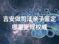 吉安做司法亲子鉴定哪里正规权威