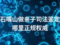 石嘴山做亲子司法鉴定哪里正规权威