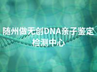 随州做无创DNA亲子鉴定检测中心