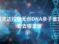 可克达拉做无创DNA亲子鉴定要去哪里做