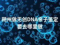 朔州做无创DNA亲子鉴定要去哪里做