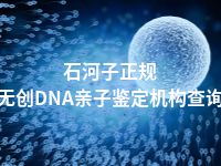 石河子正规无创DNA亲子鉴定机构查询