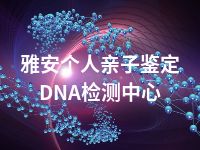 雅安个人亲子鉴定DNA检测中心