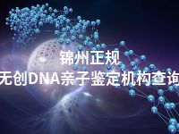 锦州正规无创DNA亲子鉴定机构查询