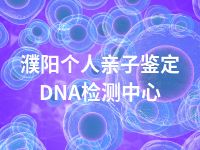 濮阳个人亲子鉴定DNA检测中心