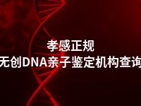 孝感正规无创DNA亲子鉴定机构查询