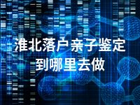 淮北落户亲子鉴定到哪里去做