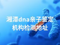 湘潭dna亲子鉴定机构检测地址