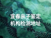 宜春亲子鉴定机构检测地址