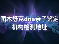 图木舒克dna亲子鉴定机构检测地址