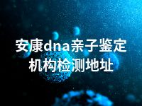 安康dna亲子鉴定机构检测地址