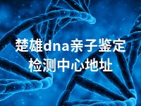 楚雄dna亲子鉴定检测中心地址