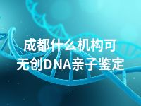 成都什么机构可无创DNA亲子鉴定