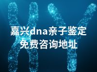 嘉兴dna亲子鉴定免费咨询地址