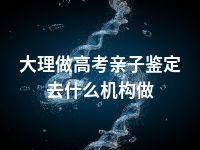 大理做高考亲子鉴定去什么机构做