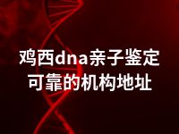 鸡西dna亲子鉴定可靠的机构地址